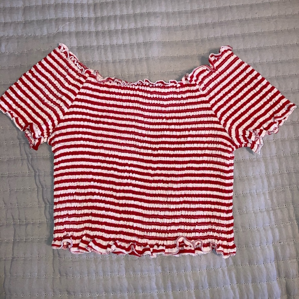 off the shoulder cropped top